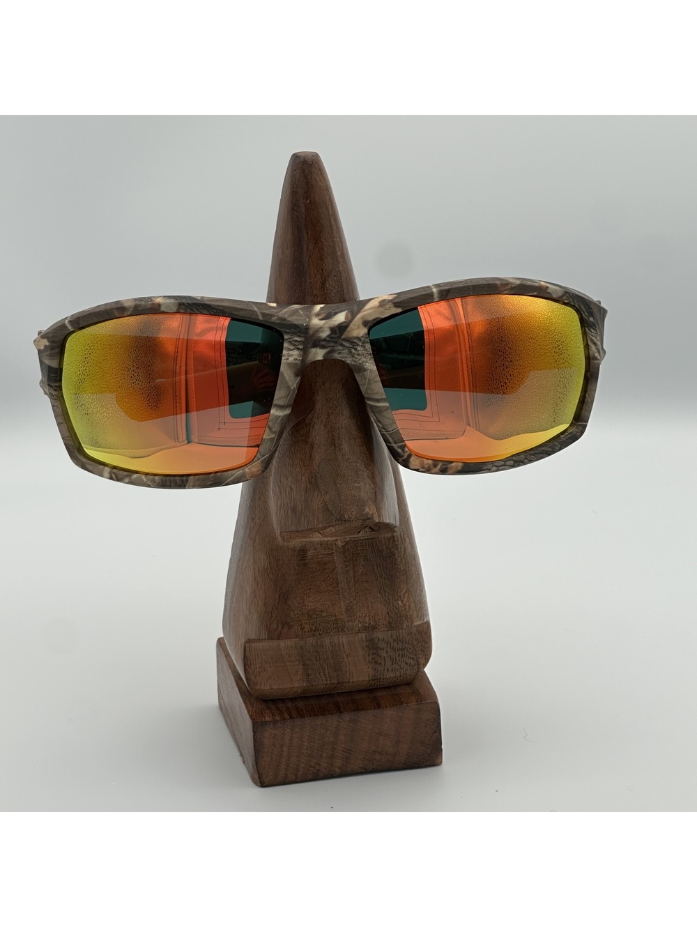 Brubaker Camouflage Sunglasses with Orange Mirror Lenses